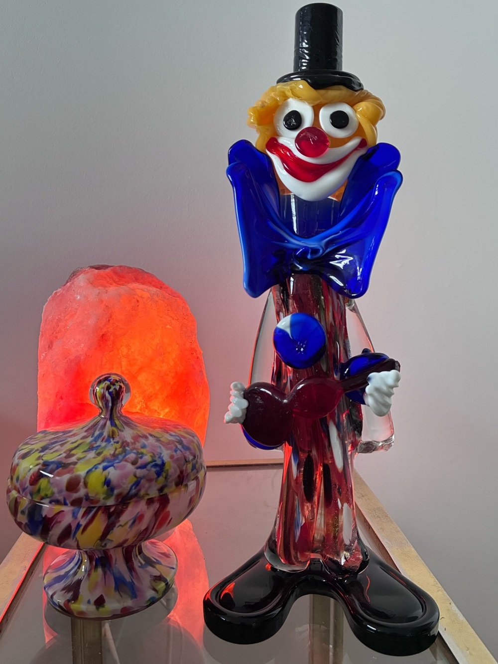 MCM Murano 12.25” Tall Italian Art Glass Clown Figurine - Picture 2 of 8